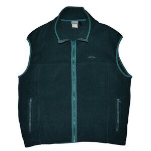 LL Bean Vest Womens Large XXL Full Zip Mountain Fleece Vest Hiking Outerwear